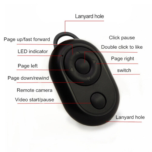 Remote ,Compatible With Bt Remote With Ios/ Android Shutter Turner Ios/android Turner Dsfen Compatible Universal 2