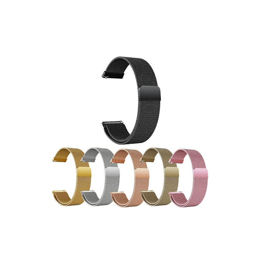 Skalo Milanese Loop For Compatible With Xiaomi Watch S3 - More Colors Black 9083649984604