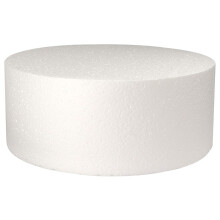 Round Cake Dummy, Styrene - 10 Inch Diameter x 4 Inch High