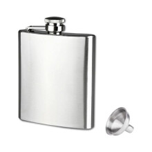 Lmueinov 7oz Stainless Steel Pocket Hip Flask Whiskey Liquor Screw Cap Use for Kitchen
