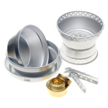 Storm kitchen / Alcohol stove - Camping kitchen - Kitchen for Camping Silver