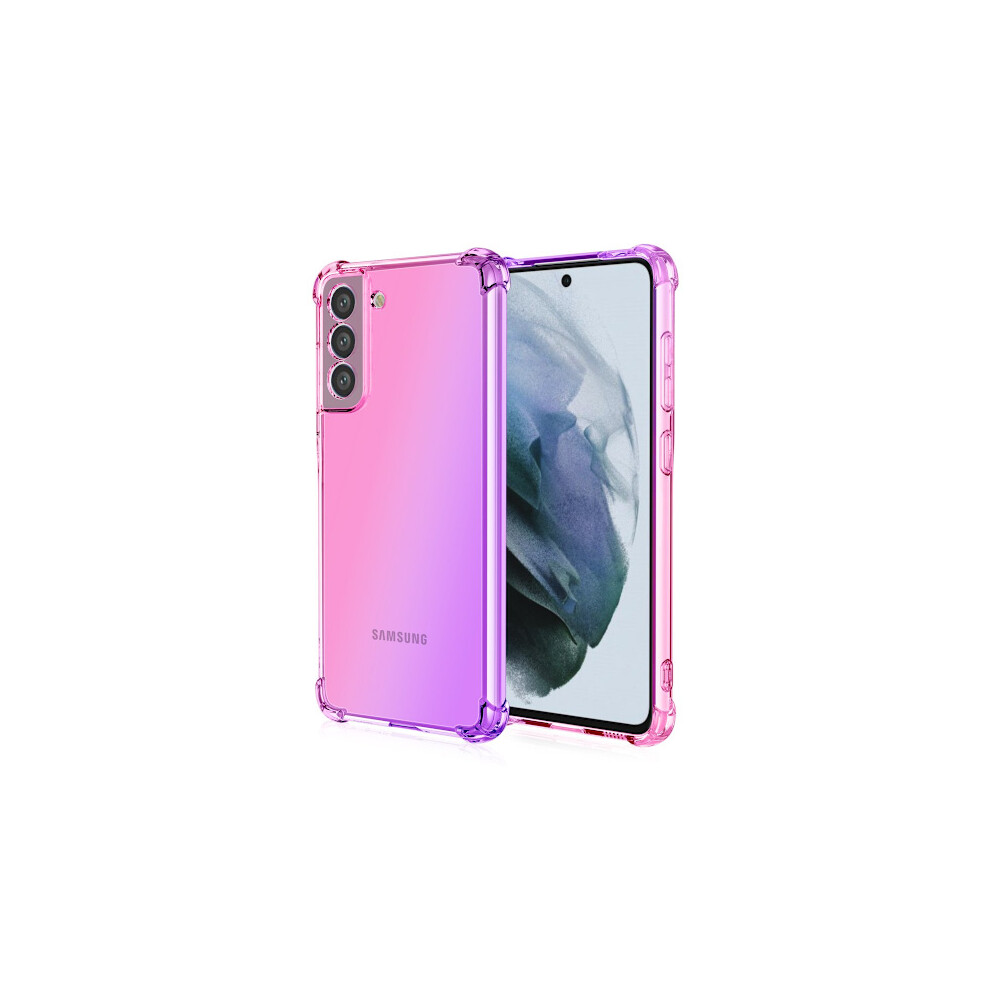 Compatible With Samsung Galaxy S23 - Stylish Protective Floveme Case Pink/Purple 9083649986332
