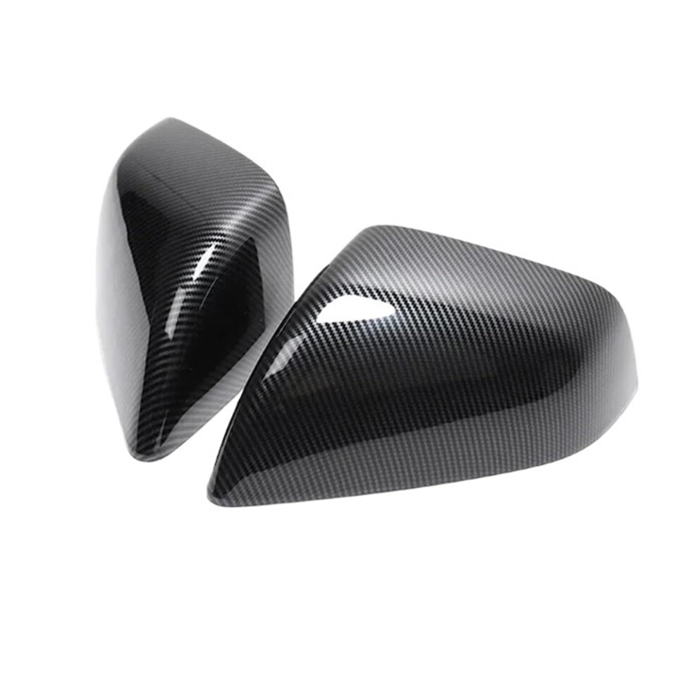 Mirror Covers For Tesla Model 3 20182024 Glossy Carbon Fiber Caps Scratch Protection Faderesistant 9113335041813