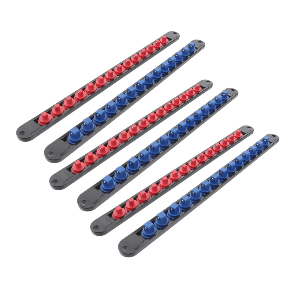 6Pcs Multifunction Socket Organizer Rack With Broad Sleeve Compatibility For Garage And Toolbox 9164114650191
