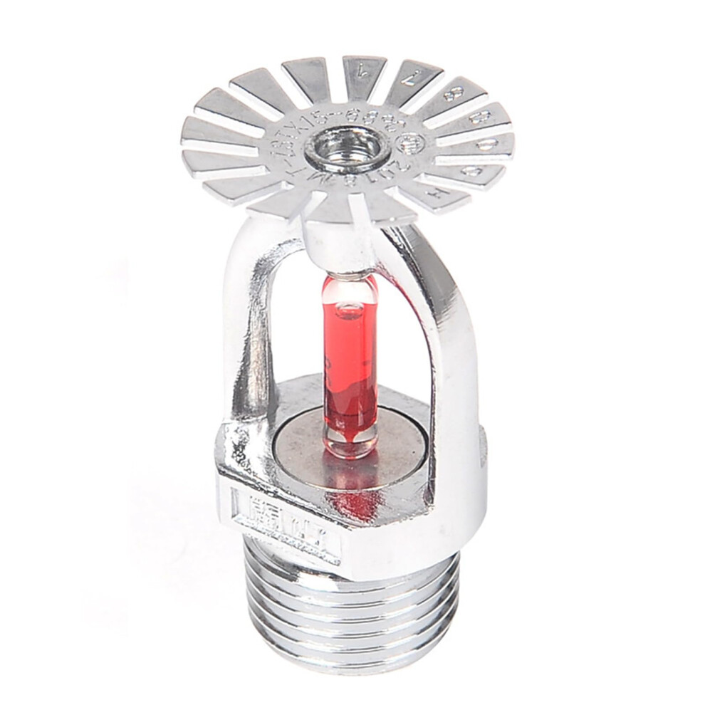 Chrome Pendent Fire Sprinkler Head 68C Ceiling Mount Reliable Protection Durable Alloy Finish 9164114651075