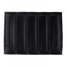 Silicone Baking Liner for French Bread, Food Grade Silicone Baguette Pan, Flexible and Foldable Perforated Mold, Durable Non-Stick Tray for Heat
