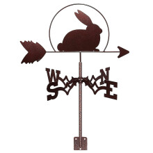 Stainless Steel Weather Vane Wind Direction Indicator for Roof Garden Yard with Rustic Metal Design