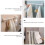 4 Pcs Pole Holder Shower Rods Curtain Bracket Ring Hook up Tower Hanger Hooks for White Abs 2