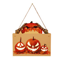 Ciondolo da parete di Halloween a forma di fantasma, zucca o lettera decorativa, realistico e illuminato, perfetto per la festa.