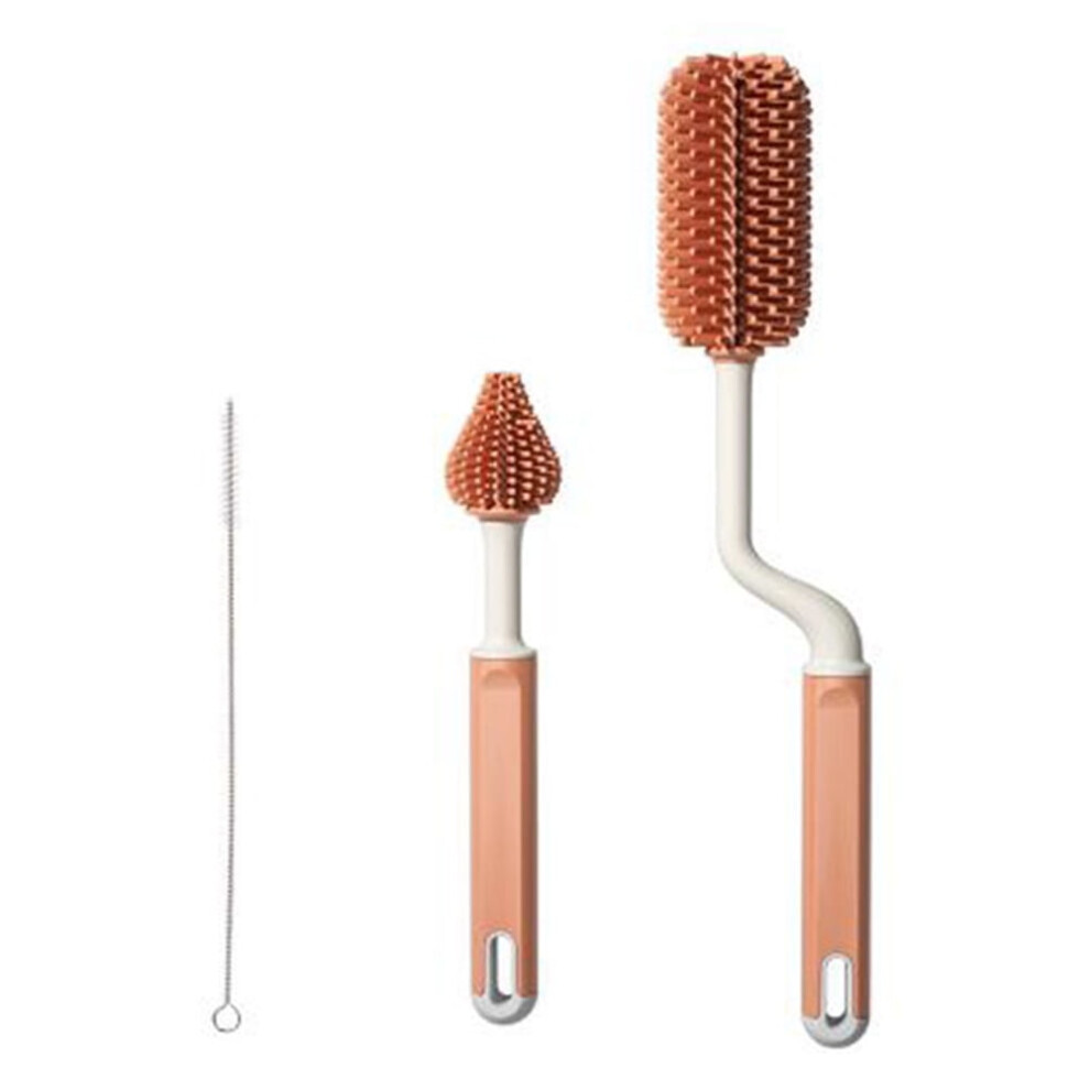 Baby Bottle Brush Cleaner Pack, compatible with baby bottles, water bottles, tumblers, wine decanters, flask, bong, vase & straw