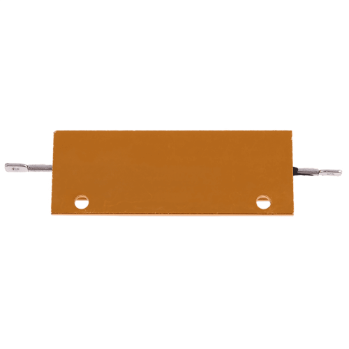 Rezistor de putere placat cu aluminiu auriu 3X, rezistență 100W, 2Ohm2R 1