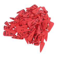 CIYISON 100 peças Botões de nariz de cenoura com 2 furos, botões de madeira para artesanato, costura, confecção de cartões, scrapbooking e