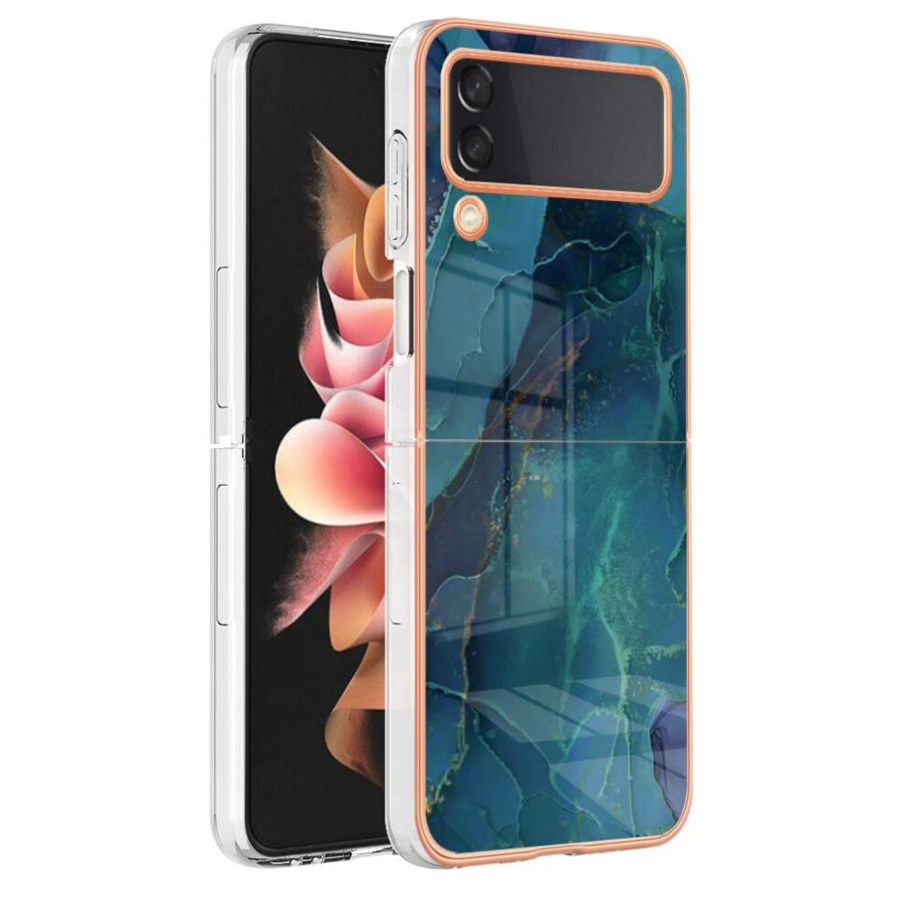 Compatible With Samsung Galaxy Z Flip 4 5G Case Silicone Tpu Marble Bumper Shockproof 9395123011134
