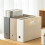 JZROCKER File Box Document Organizer Box File Storage Box Desktop Organizer for Office 6