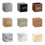 Gingko Cube LED click clock alarm clock with sound activation (time, date and temperature) Multiple colors Bamboo white 1