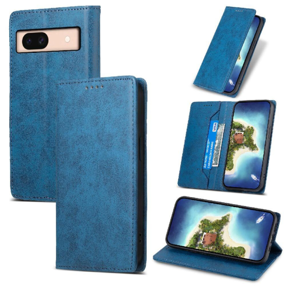 Flip Case For Google Pixel 8A Shockproof Kickstand Card Slot Business Casual Tpu 9395123011233