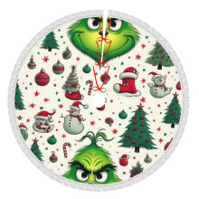 De Grin-Ch kerstboomrok van 76 cm (30 inch), een kerstboommat voor de winter, een kerstboomrok voor rustieke kerstversieringen.