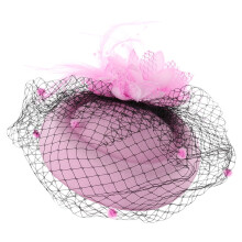 JUNTEX Fascinators Hoeden Jaren 20/50 Effen Kleur Pillbox Hoed Cocktail Thee Feest Hoofddeksel Cap