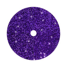 Lila Pailletten-Samt-Weihnachtsbaumdecke, personalisierte Glitzer-Abdeckmatte, kompatibel mit Weihnachts- und Halloween-Dekorationen