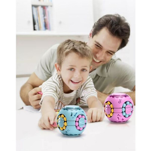 Fidget Παιχνίδι Παζλ Μπάλα Pop It Cube3 τεμάχια Χρώμα Ανοιχτό Μπλε 1
