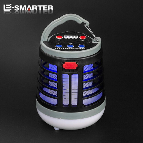 Ηλεκτρική λάμπα κουνουπιών Staron LED με ηχείο Bluetooth, φόρτιση USB, φωτισμό και παγίδα, 2