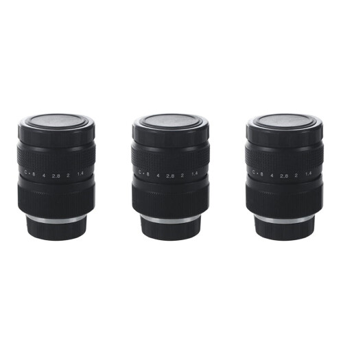 Φακός τηλεόρασης 3X/CCTV για κάμερα C Mount 25mm F1.4in Μαύρο