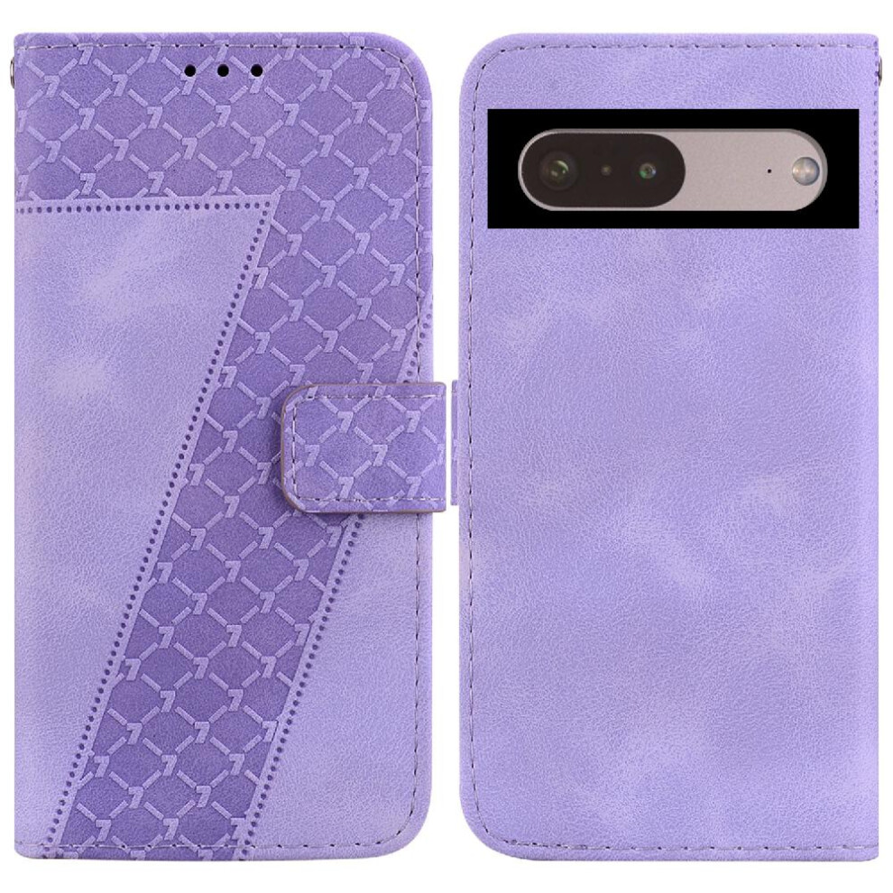 Phone Case For Google Pixel 7 Flip Folio Cover Card Slot Function Pu Leather Embossed Pattern Wallet 9395123232867