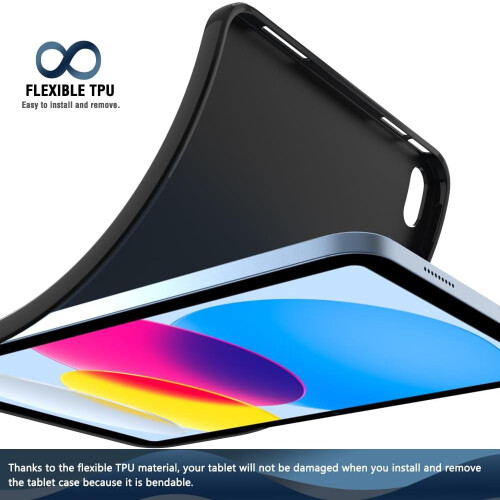 Θήκη για iPad 10ης γενιάς 10,9 ιντσών 2022, Λεπτή Σχεδίαση, Ματ TPU, Καουτσούκ, Μαλακό 2