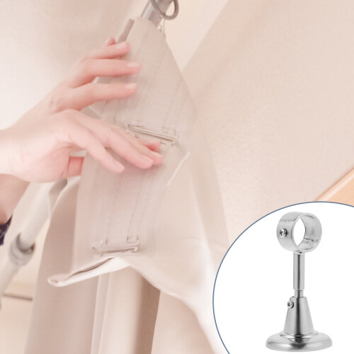 Ceiling Curtain Rod Bracket Support Mount Holders (2pcs) 2