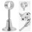 Ceiling Curtain Rod Bracket Support Mount Holders (2pcs) 2