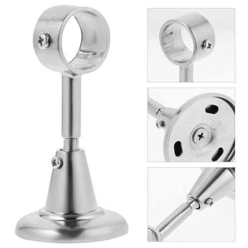 Ceiling Curtain Rod Bracket Support Mount Holders (2pcs) 1
