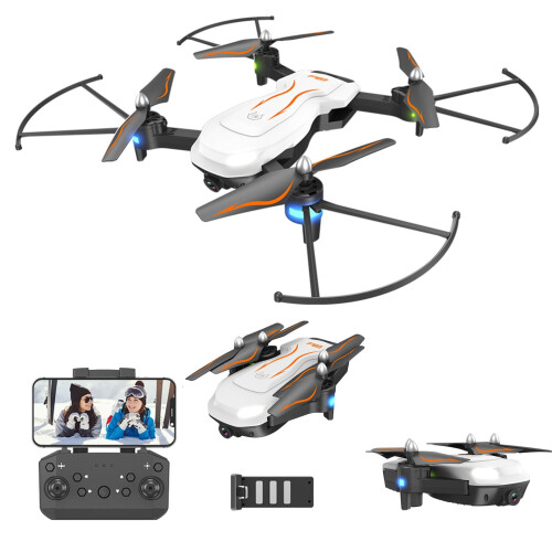 Drone διπλής κάμερας HD 1080P, μετάδοση WIFI, κινητήρας χωρίς ψήκτρες, πτυσσόμενο UAV,