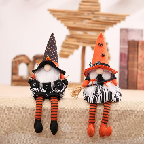 Halloween Gnome Λούτρινο Διακόσμηση Φθινοπωρινή Σουηδική Κούκλα Απρόσωπη Φθινοπωρινή 2