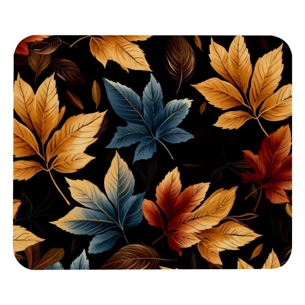 Thanksgiving Leaves Mouse Pad 8.3'' X 9.8'' With Non-Slip Rubber Base, Compatible With Laptop, Writing & Gaming 9110895208946
