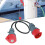 CEE kit adapter 32A plug to CEE16A connector Yacht charging conversion cable 1