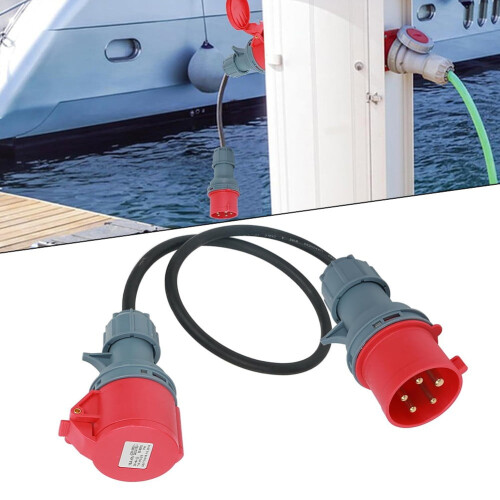 CEE kit adapter 32A plug to CEE16A connector Yacht charging conversion cable
