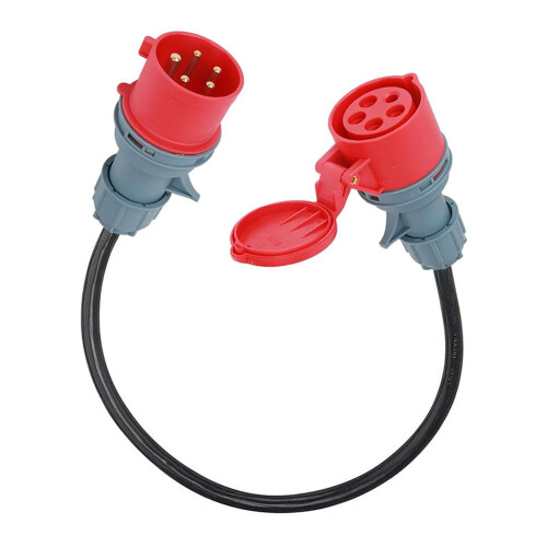 CEE kit adapter 32A plug to CEE16A connector Yacht charging conversion cable 1