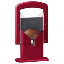 Tainini Clearance Sale! Bagel Slicer -Stainless Steel Bagel cutter, with Smooth Guillotine and Non-Slip Silicone Base forSlices Every Time