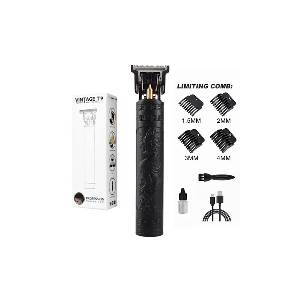 LCD Screen T9 Electric Hairber 0mm Shaver Hair Trimmer Household Appliances Travel Barber Shavers Men's Shaver Trimmer Man Black Dragon