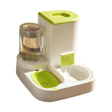 Tooyful Pet Feeder & Water Dispenser, 2-in-1 Gravity Refill, Large Capacity for Dogs, Cats, Puppies, Kittens, Rabbits – Green