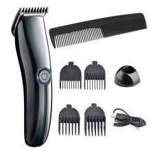 Lizheee USB Rechargable Hair Clipper Powerful Cutting Machine Comb Set Electric with Vacuum
