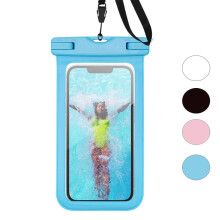Swimming Dry Bags Waterproof Phone Case for Boating Kayaking Swimming Floating-Blue