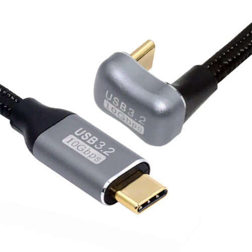 ΓΙΑ αντίθετο καλώδιο δεδομένων επέκτασης USB-C τύπου U με γωνία σε σχήμα U, αρσενικό