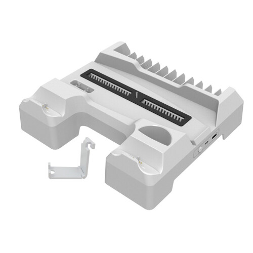 Multifunctioneel oplaadstation met snellaadfunctie, standaard, controller, oplader, bureaubasis, wit ABS