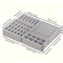 SHAOSZC Ensemble de 4 organisateurs de sous-vêtements pour placard - Conception compacte, compatible avec une utilisation intérieure et