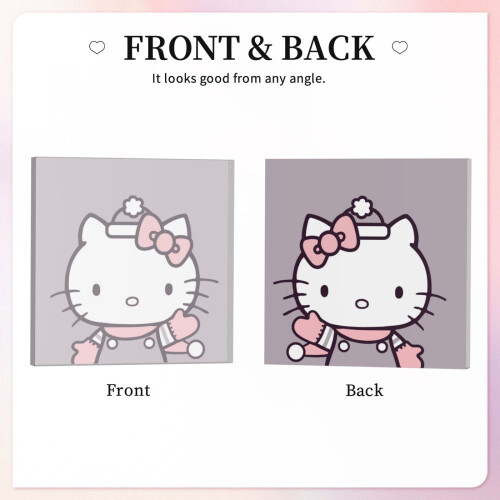 Πλακέτα Hello Kitty από ακρυλικό - Εμπνευσμένα αποφθέγματα, ρομαντικό δώρο για κοπέλα, 1