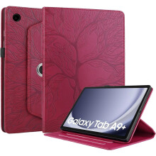 Kompatibilis a Samsung Galaxy Tab A9+ 11 hüvelykes SM-X210/SM-X215/SM-X216 készülékkel, 360 fokos forgó tok PU bőrrel.