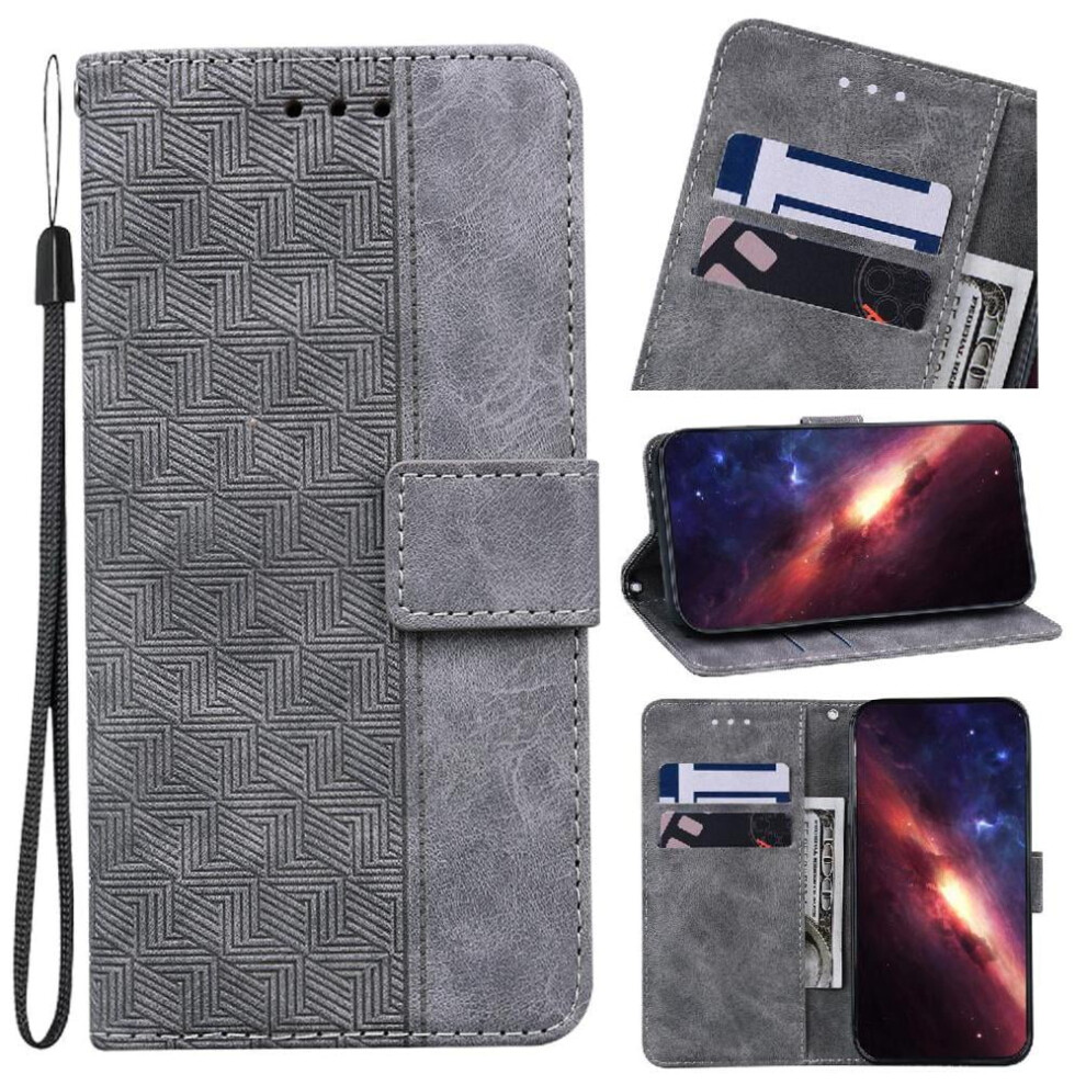 Case For Google Pixel 9 Geometric Embossed Flip Folio Kickstand Feature Wallet Cover Premium Pu Leather 9425574809483