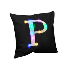 Housses de coussin de Noël Tarmeek 45 x 45 cm avec lumières LED, compatibles avec canapé, lit, fauteuil et décoration de voiture