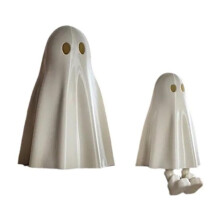 Mini figurine fantôme imprimée, mignonne, idéale pour les décorations d'Halloween, décoration de table intérieure, accessoire de fête